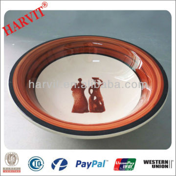 Mano de pintura de galletas de sopa Bowl / Soup Bowl Set Chaozhou / Wholesale Porcelain Soup Bowl